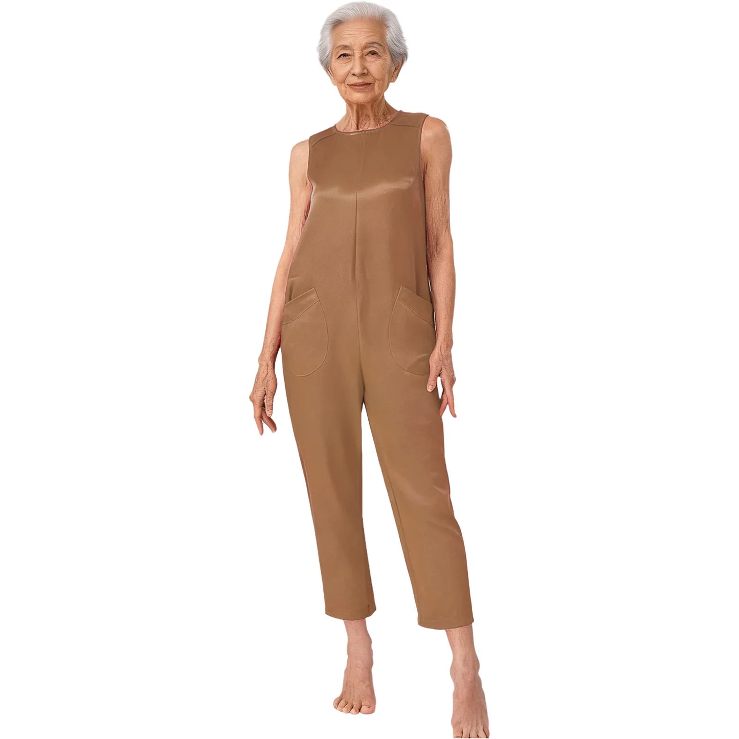 Bloom Essential Back Zipper Jumpsuit